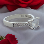 Modern Solitaire Ring For Women | Rings for Ladies and Girls | Gift for Womens | With Certificate of Authenticity and 925 Stamp