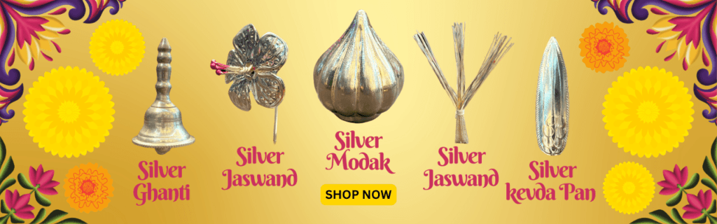 SILVER GANPATI PUJA ITEMS SHOP NOW