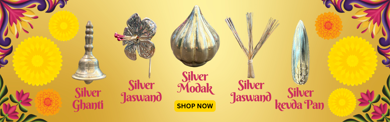 SILVER GANPATI PUJA ITEMS SHOP NOW