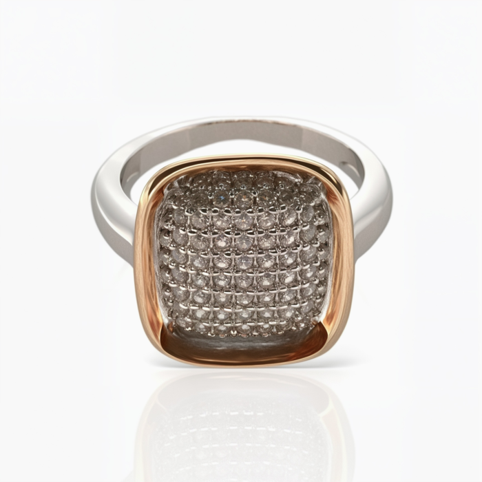 Luxury Fancy Rings With Rose Gold Polish | SILVERLILY