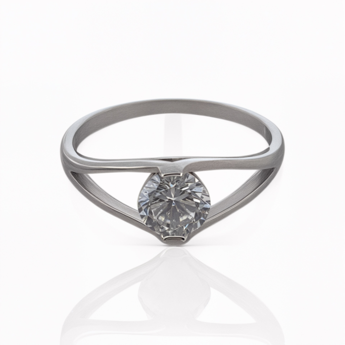 Single Solitaire Stone Ring | SILVERLILY