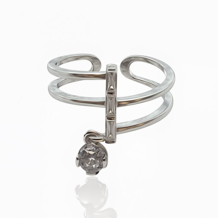 Sterling Silver Layered Ring | SILVERLILY