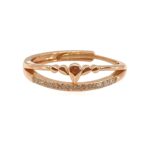 925 Rosegold Designer Cluster Promise Ring | SILVERLILY