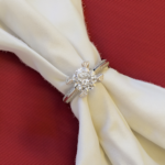 92.5 Pure Silver Diamond Engagement Ring | SILVERLILY