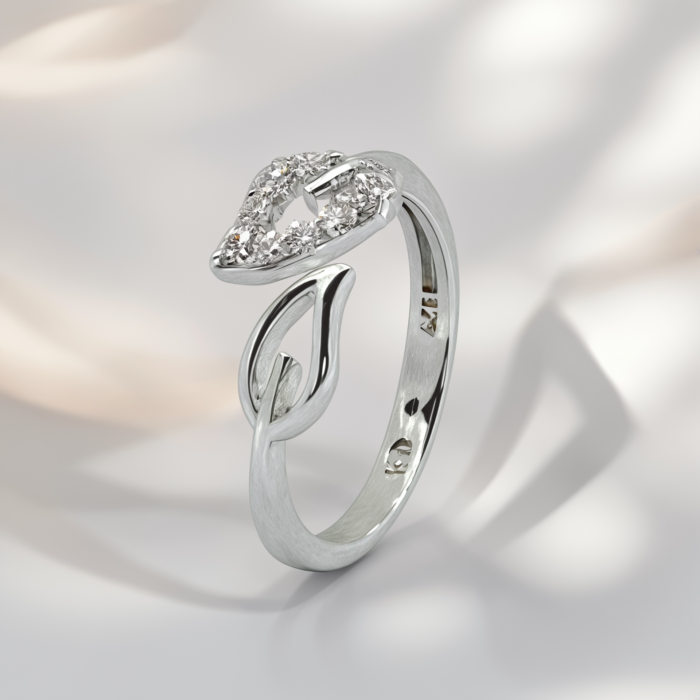 Nature Touch Diamond Ring | SILVERLILY