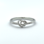 92.5 Sterling Silver Fancy Heart Ring | SILVERLILY