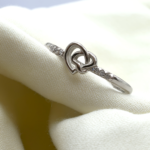 92.5 Sterling Silver Fancy Heart Ring | SILVERLILY