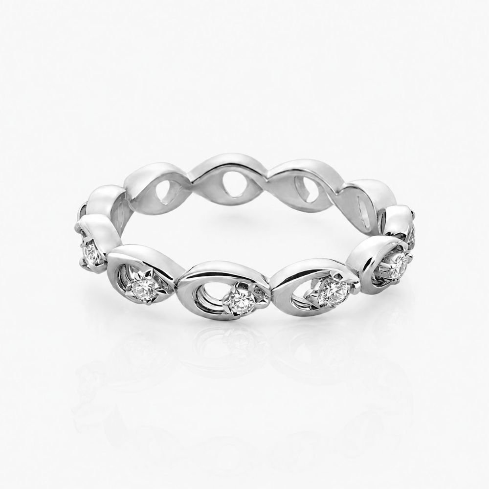 silverlily infinity silver ring