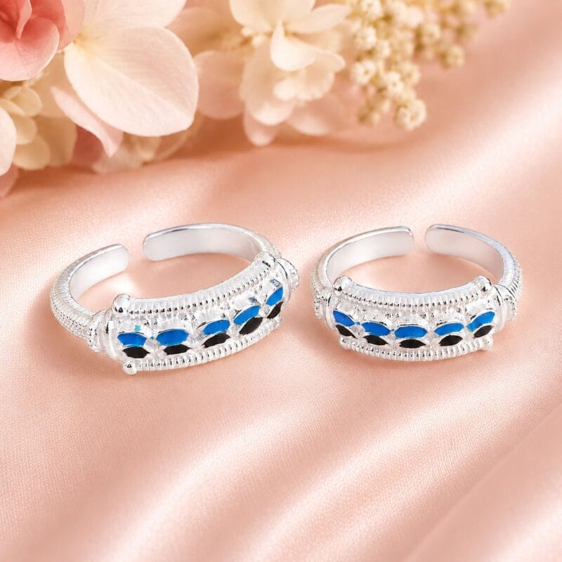 Silver Dual Tone Toe Ring