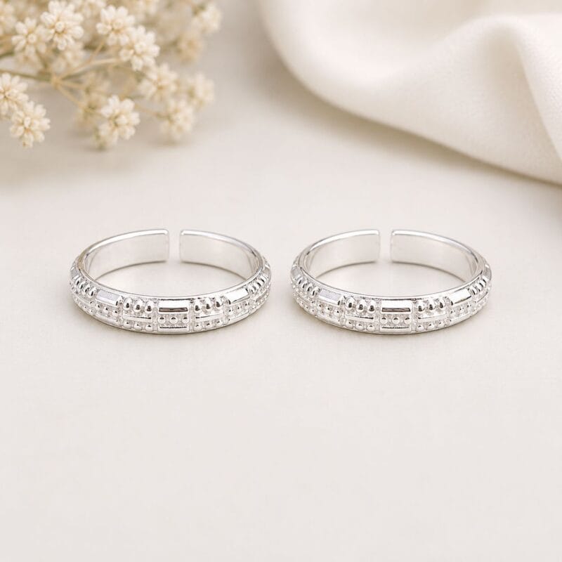 Silver Plain toe Ring