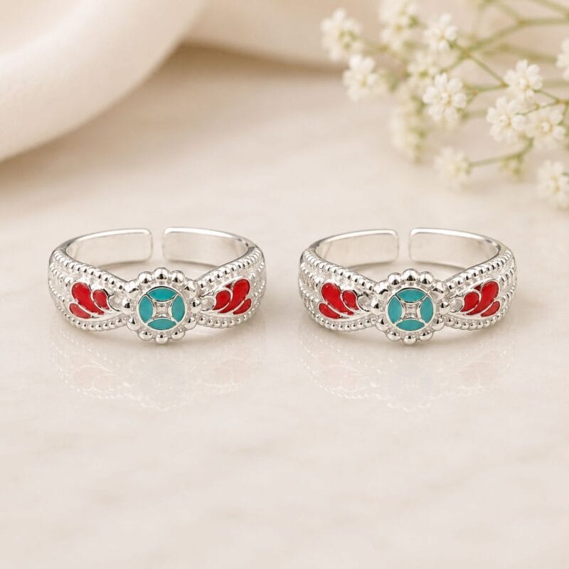 Silver Wings Toe Ring