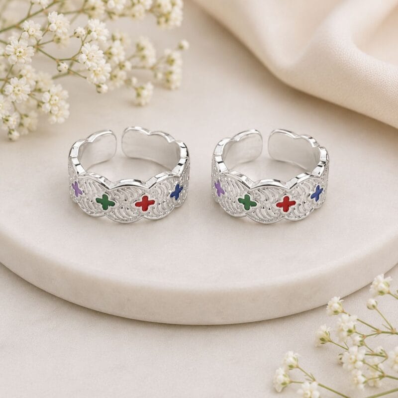 Silver Fancy Toe Ring