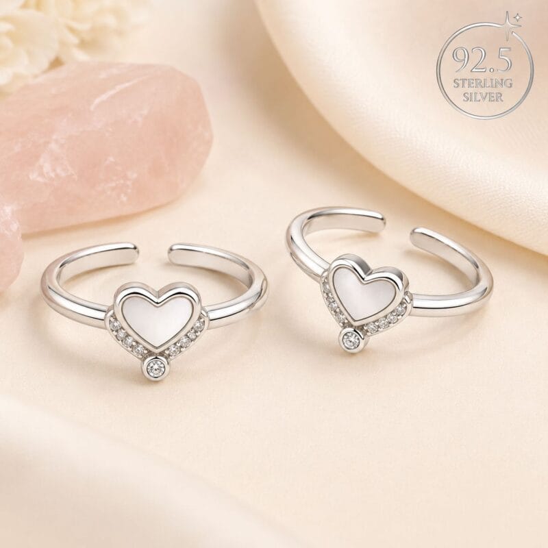 Silver Heart Toe Ring