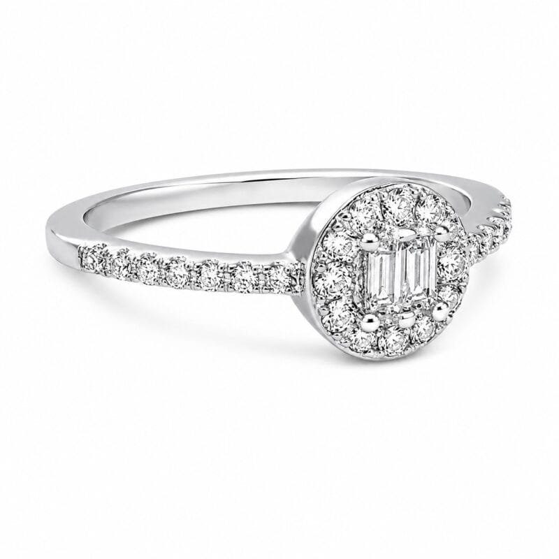 Silverlily Sterling Halo Ring