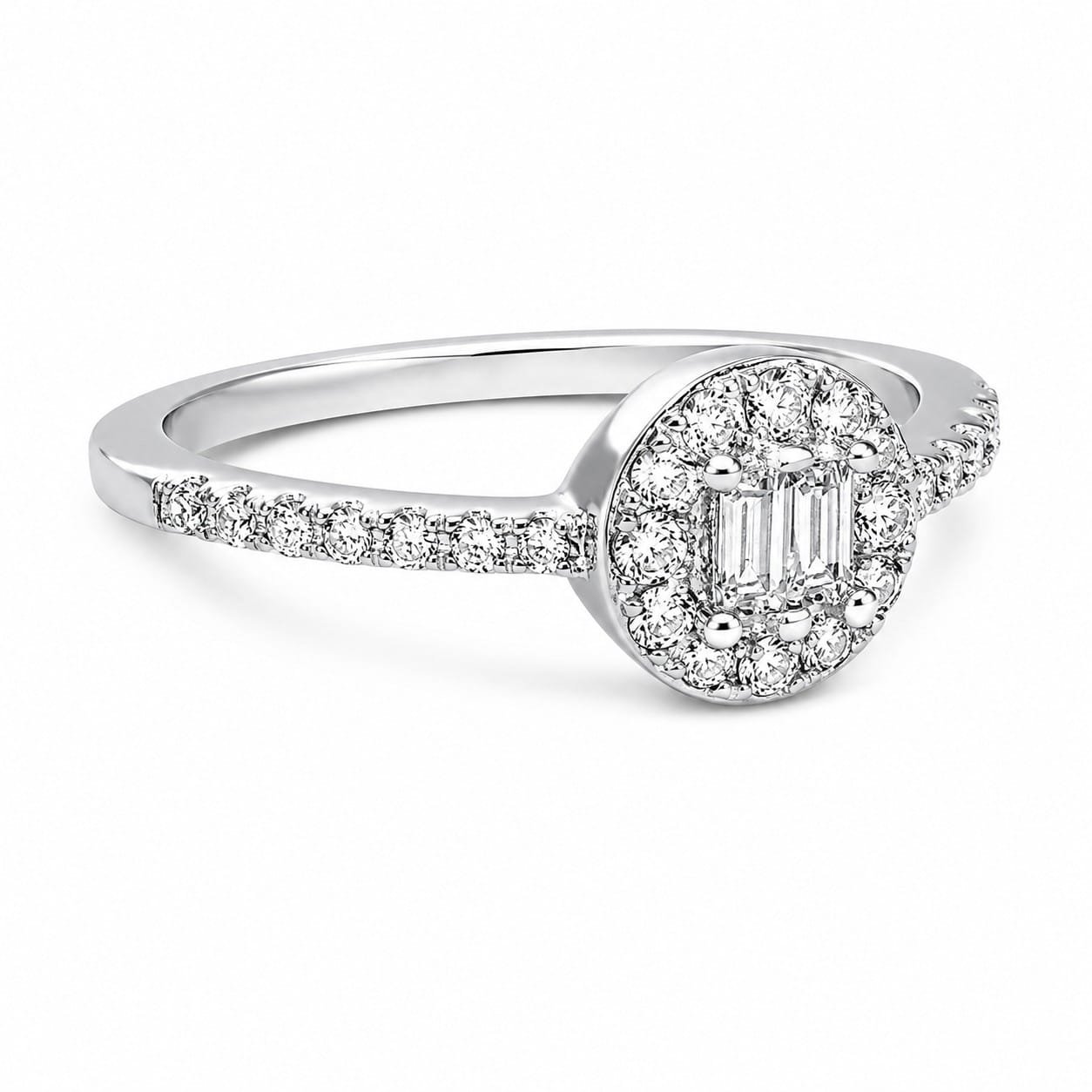 silverlily 925 Halo Ring