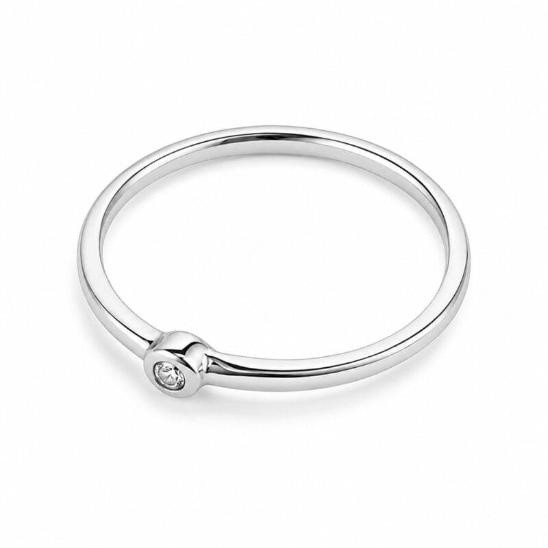 Silver Zircon Queen of Venus Ring
