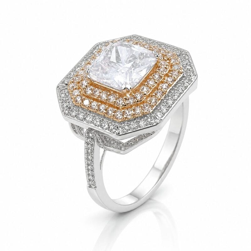 Silverlily Sterling Halo Ring