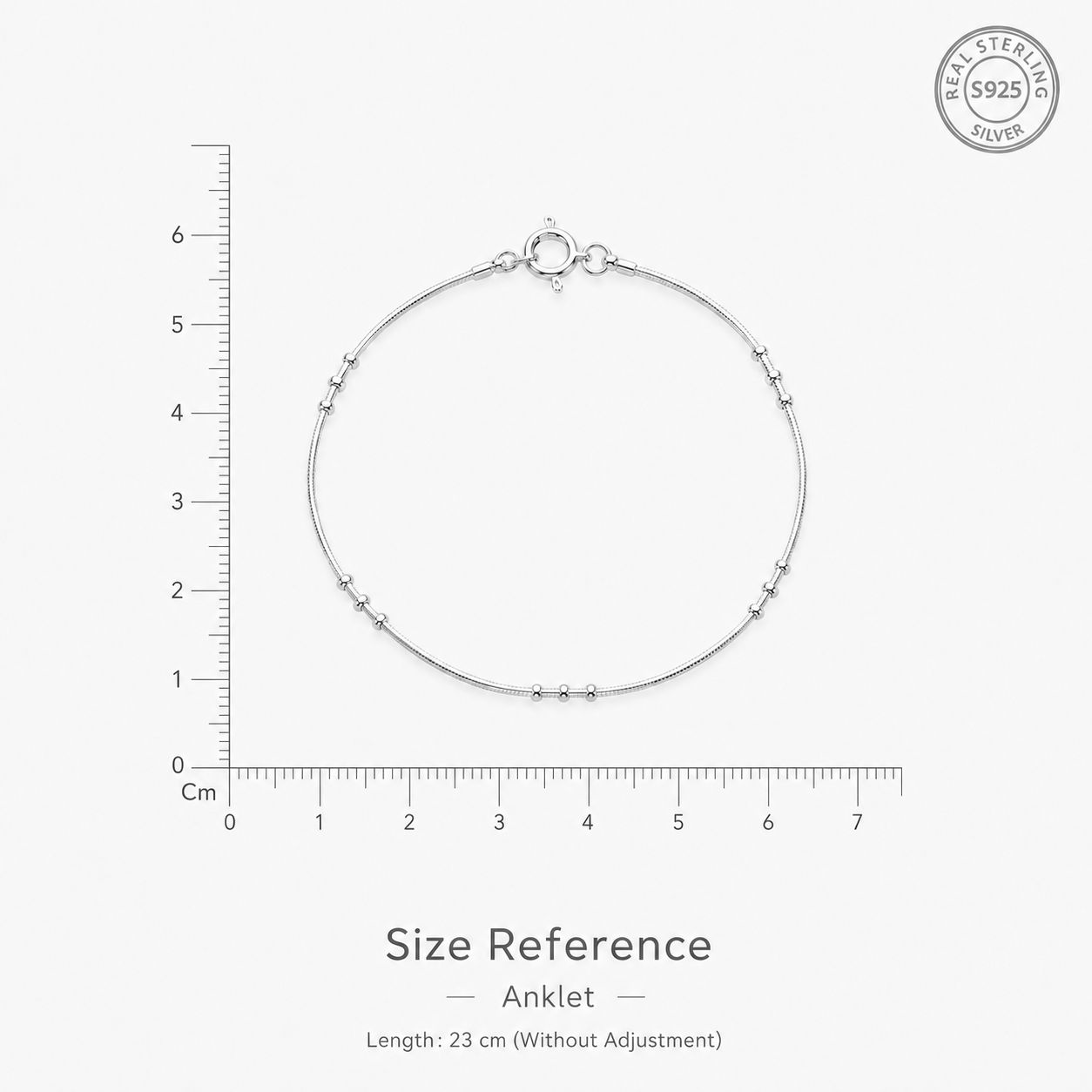 Silverlily Sterling Silver Anklet