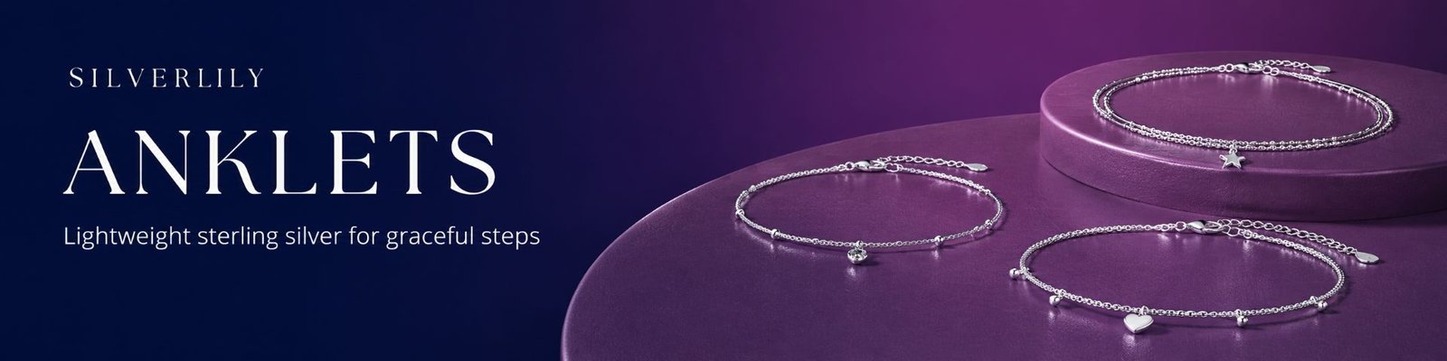 Anklets Collection Banner Silverlily