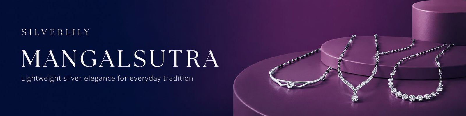Mangalsutra Collection Banner Silverlily