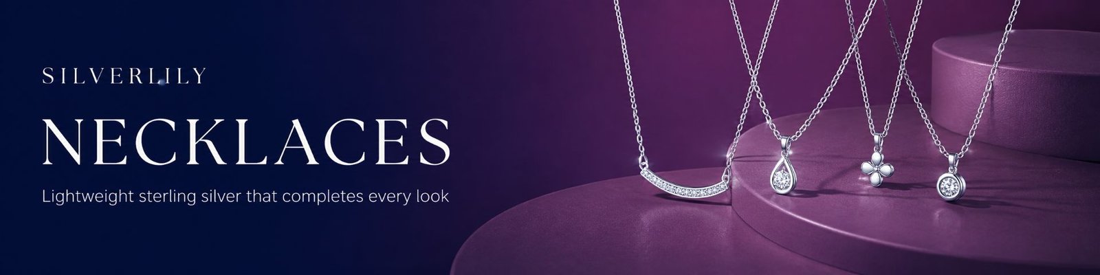 Necklaces Collection Banner Silverlily