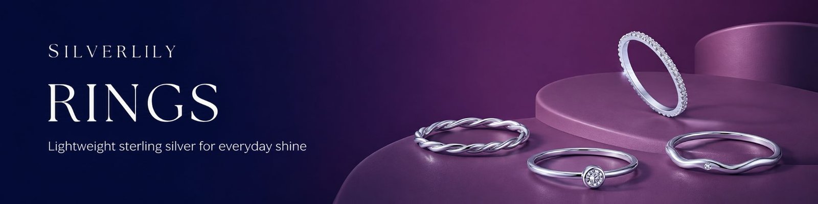Ring Collection Banner Silverlily